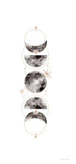 Aesthetic Moon Phases Background (Page ...