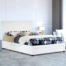 Faux Leather Bed Frame With Storage