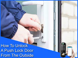 how to unlock a push lock door from the
