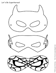 Mask Printable Free Printable Superhero Mask Template Masks