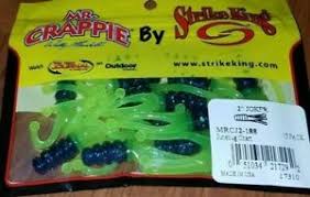 Details About Strike King Panfish Lures Mrcj2 188 Mr Crappie Joker Junebug Purple Chart