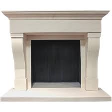 Portuguese Limestone Fireplace Mantel