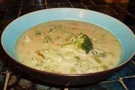 golden creamy broccoli soup recipe