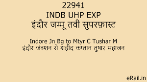 22941 INDB UHP EXP Train Route