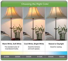 Led Light Bulb Brightness Scale Color Charts Bulb Guide