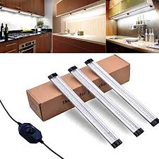 Led Under Cabinet Lighting Led Light Bar Dimmable Under Counter Kitchen Lighting Led Closet Light For Kitchen Makeup Vanity Table Closet Wardrobe Stairs Warm White Pack Of 3 Amazon Com