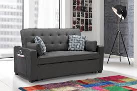 william modern gray fabric sleeper sofa
