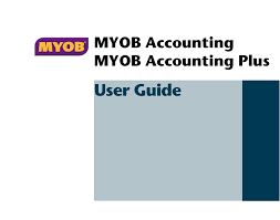 Myob Accounting V16 And Accounting Plus V16 User Guide