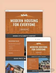 Free Real Estate Email Newsletter Template Psd Html5