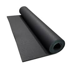 recycled rubber flooring rolls black