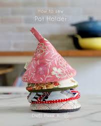 free cone pot holder sewing pattern