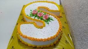 how to make s letter cake with name