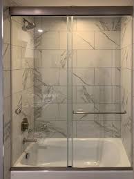 Frosted Glass Shower Doors Shower Tub