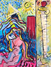 1990s Adrienne Anderson Female Nude Painting | Chairish