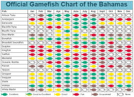 Best Fishing Times Chart