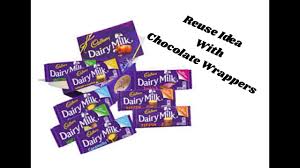 Reuse Idea With Chocolate Wrappers Best Out Of Waste