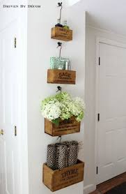 Wall Mounted Crates In Our Kitchen Eat