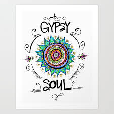 gypsy soul art print by hipsy gypsy