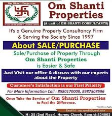 om shanti properties in harmu housing