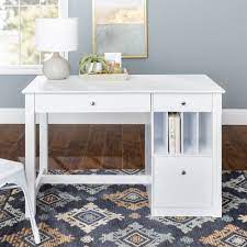 Shw 48 inch computer desk. 48 Inch White Computer Storage Desk With Keyboard Drawer On Sale Overstock 4835657