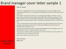 Brand Management Cover Letter Brand Manager Cover Letter Cover