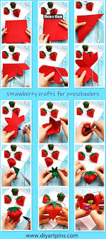paper strawberry gift box craft