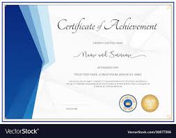 Modern Certificate Template For Achievement