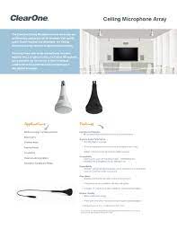 user manual clearone ceiling microphone
