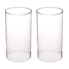 Sg Clear Candle Holder Glass Chimney