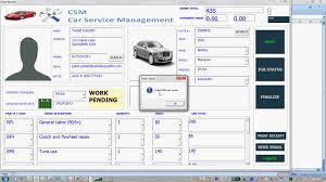Car Service Software For Microsoft Excel