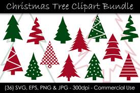 Christmas Tree Clip Art Bundle Graphic By Gjsart Creative Fabrica