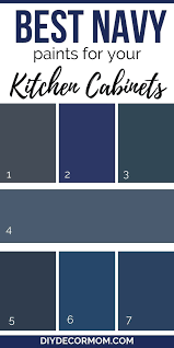 Navy Paint Colors For Kitchen Cabinets