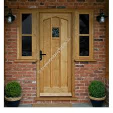 br02 gothic arched solid oak door with