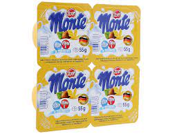 Lốc 4 hộp váng sữa Monte 55g giá tốt tại Bách hoá XANH