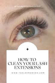 how to clean your lash extensions