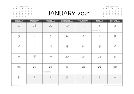 I love the simple design of this free printable monthly calendar 2022 with the initial of the month bold and striking at the top. Free Printable January 2021 Calendar Australia