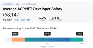 dot net developer programmer salary
