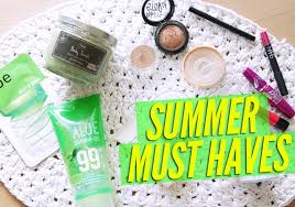 summer must haves skincare makeup