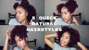 Black women's like to carry very trendy, sexy. 5 Cute And Quick Natural Hairstyles In Under 10 Minutes Youtube