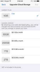 Insane pricing aside, these tiers reflected the intent of icloud storage at the time — a time when the largest ios devices available topped out at 64gb. Out Of Storage Apple Now Has A 2tb Icloud Storage Plan Hardwarezone Com Sg