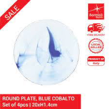 Bormioli Rocco Murano Round Plate Blue