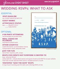 Wedding Rsvp Wording What Should I Ask My Guests