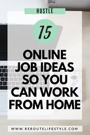 Work Online From Home With These 15 Job Ideas Reroute Lifestyle