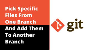 pick specific files from one branch and