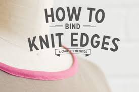 Sew edges of neck bind. How To Bind Knit Edges The Ultimate Guide Colette Blog