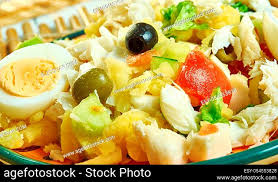 portuguese salad with cod potatoes
