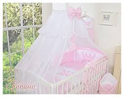 cot bedding set 12 pcs baby pink princess
