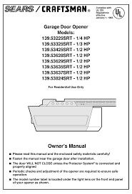 craftsman 139 53225srt owner s manual