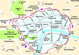 map of congestion charge zone in