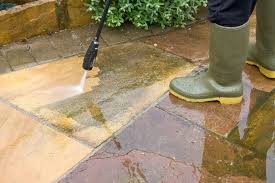 cleaning trick which makes patio slabs